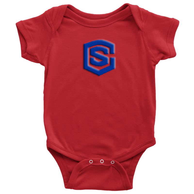 Baby Bodysuit WITH BLUE LOGO