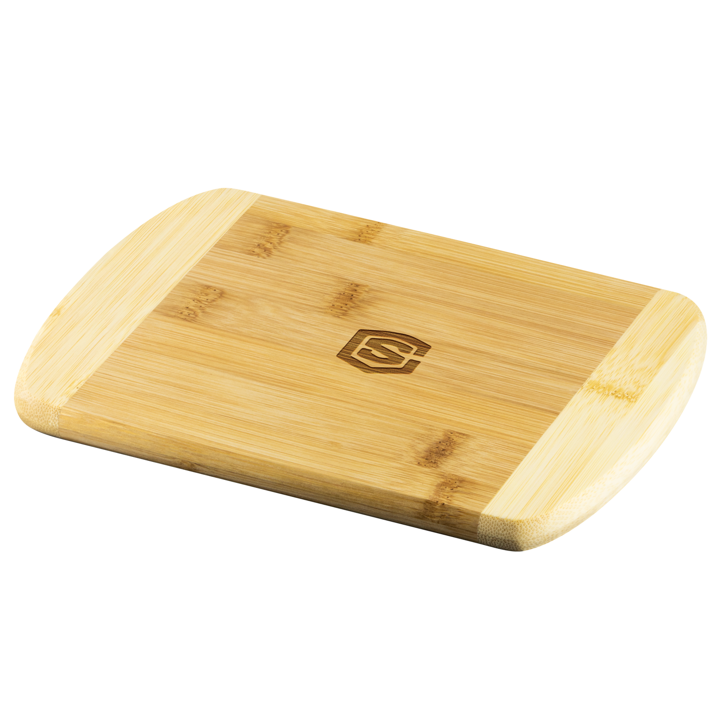 Round Edge Wood Cutting Board WITH BLACK LOGO