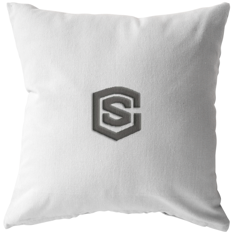 WHITE PILLOW GRAY LOGO