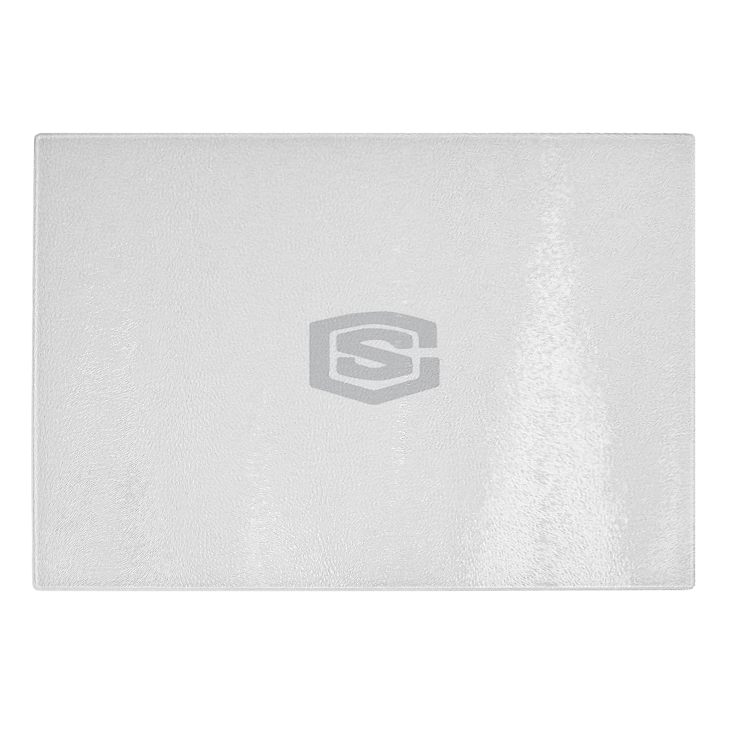 Glass cutting board WITH SILIVER LOGO