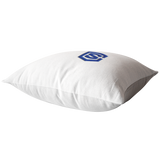 WHITE PILLOW BLUE LOGO