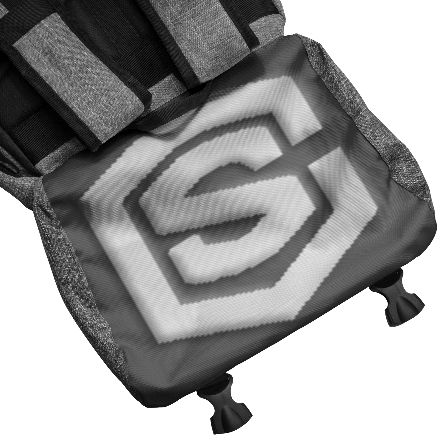 GRAY PENRYN BACKPACK GRAY LOGO