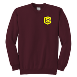 Youth Crewneck Sweatshirt WITH YELLOW  LOGO