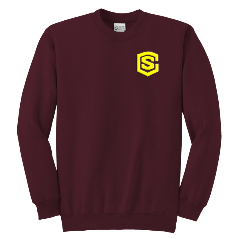 Youth Crewneck Sweatshirt WITH YELLOW  LOGO