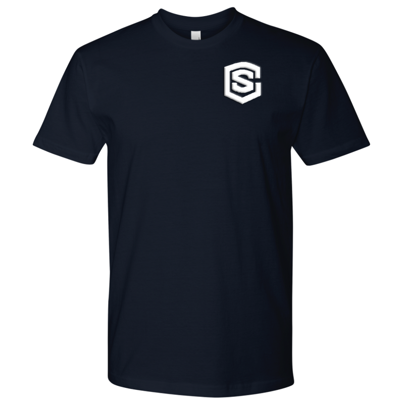 Next Level Mens Shirt WITH WHITE LOGO
