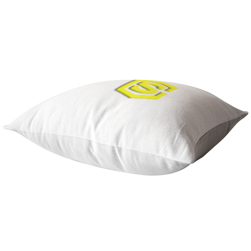WHITE PILLOW YELLOW LOGO