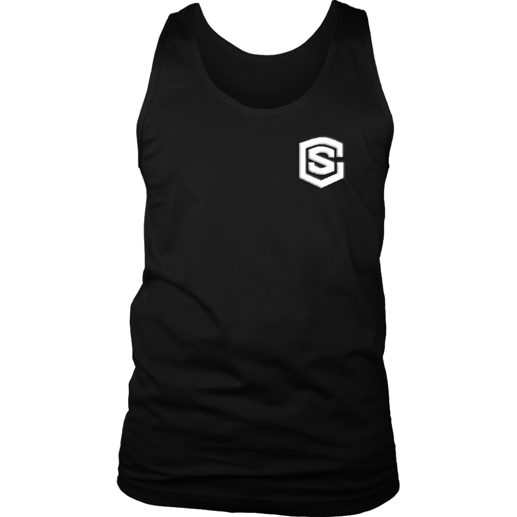 District Mens Tank WITH WHITE LOGO