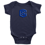 Baby Bodysuit WITH BLUE LOGO