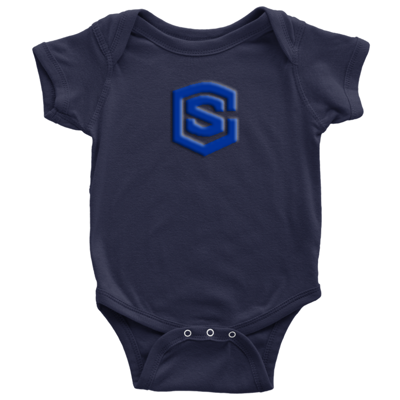 Baby Bodysuit WITH BLUE LOGO