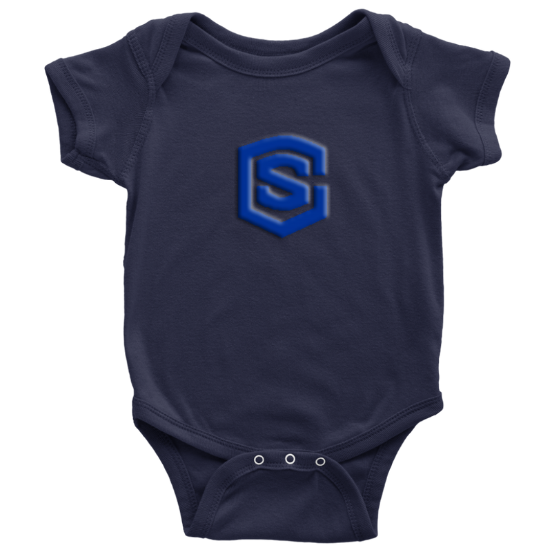 Baby Bodysuit WITH BLUE LOGO