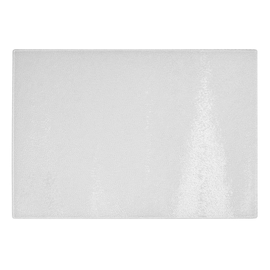 Glass cutting board WITH WHITE LOGO