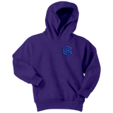 Youth Hoodie WITH BLUE  LOGO