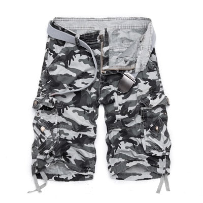 Camouflage Loose Cargo Shorts