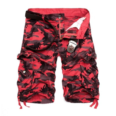 Camouflage Loose Cargo Shorts