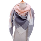 women scarf plaid warm