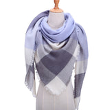 women scarf plaid warm