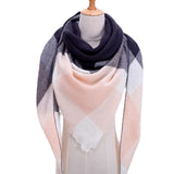 women scarf plaid warm