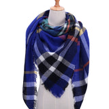 women scarf plaid warm