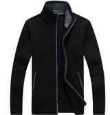 Wool Zipper Slim Fit Fleece Jacket