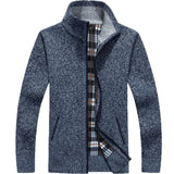 Wool Zipper Slim Fit Fleece Jacket