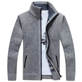 Wool Zipper Slim Fit Fleece Jacket