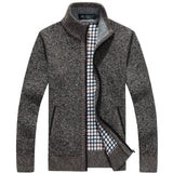 Wool Zipper Slim Fit Fleece Jacket