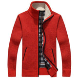 Wool Zipper Slim Fit Fleece Jacket