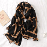 women scarf fashion print cotton