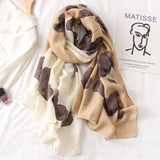 women scarf fashion print cotton