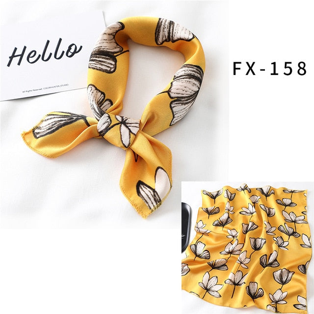 Women Fashion Print Small Neck Scarfs