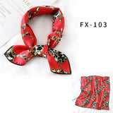 Women Fashion Print Small Neck Scarfs