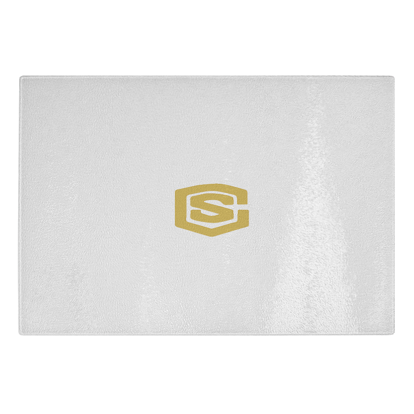 Glass cutting board WITH GOLD LOGO