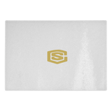 Glass cutting board WITH GOLD LOGO