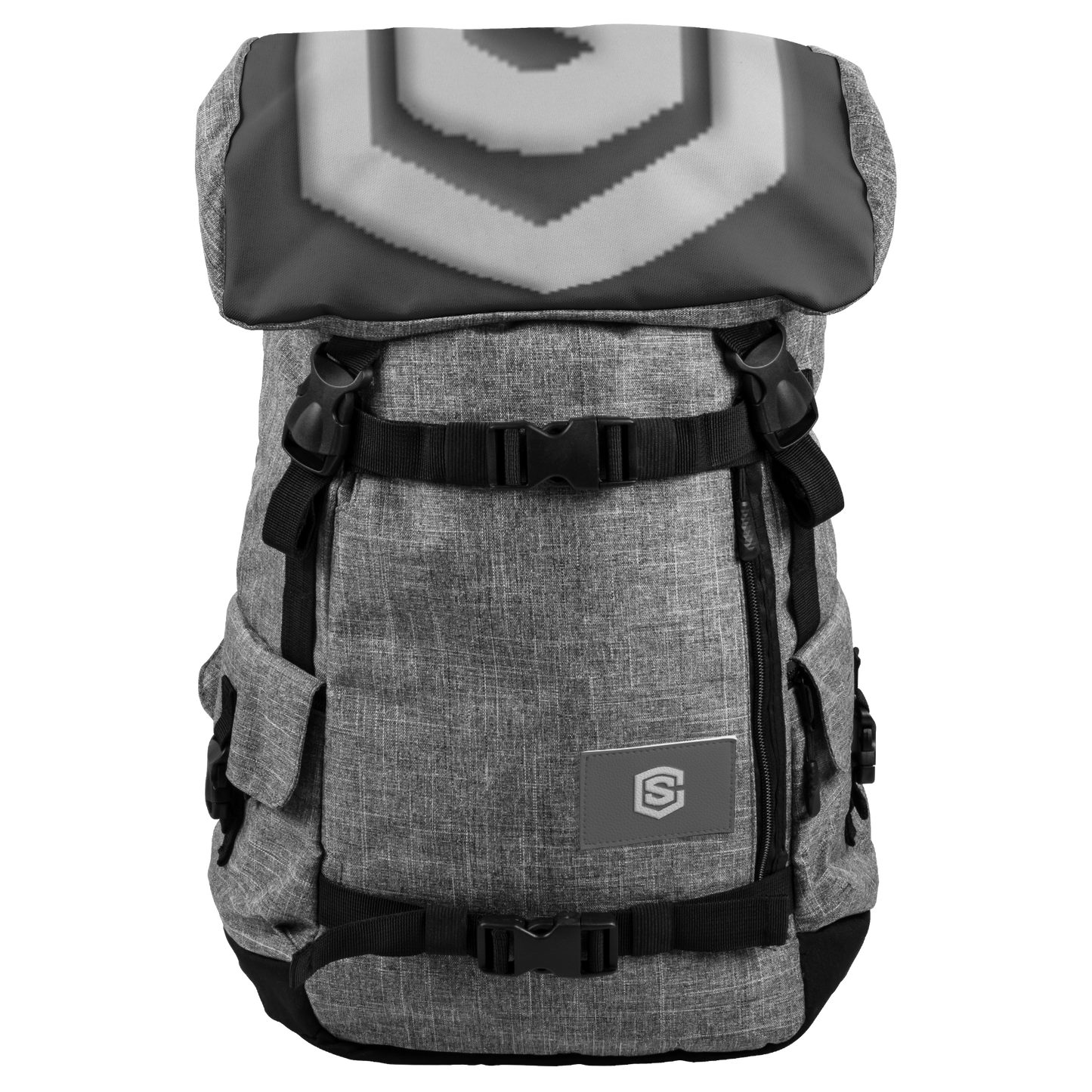 GRAY PENRYN BACKPACK GRAY LOGO