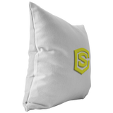 WHITE PILLOW YELLOW LOGO