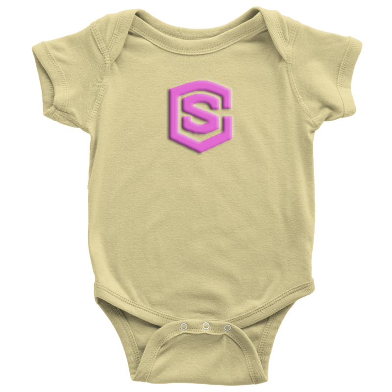 Baby Bodysuit WITH PINK LOGO