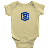 Baby Bodysuit WITH BLUE LOGO