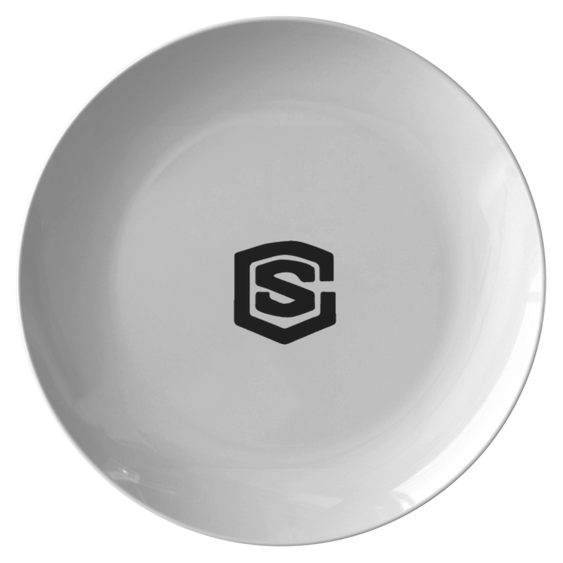 Plate WITH BLACK LOGO