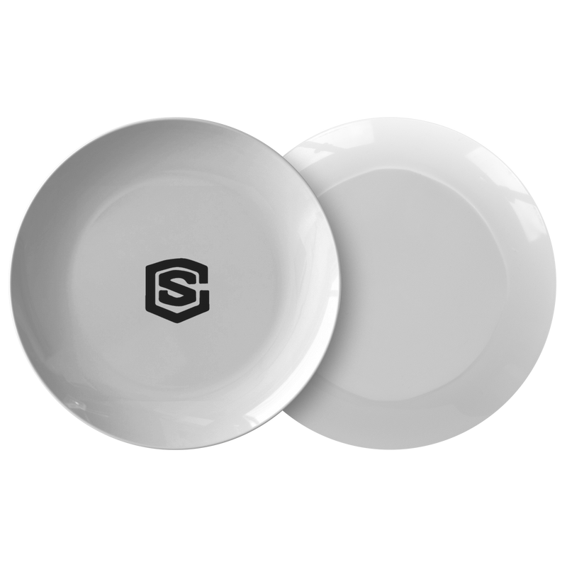 Plate WITH BLACK LOGO