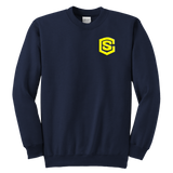Youth Crewneck Sweatshirt WITH YELLOW  LOGO