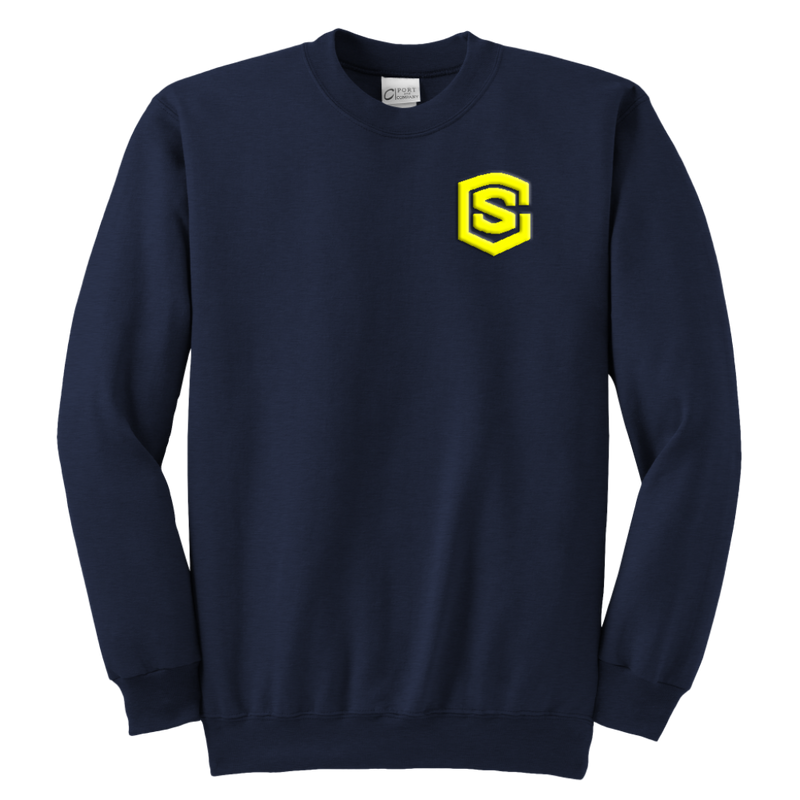 Youth Crewneck Sweatshirt WITH YELLOW  LOGO