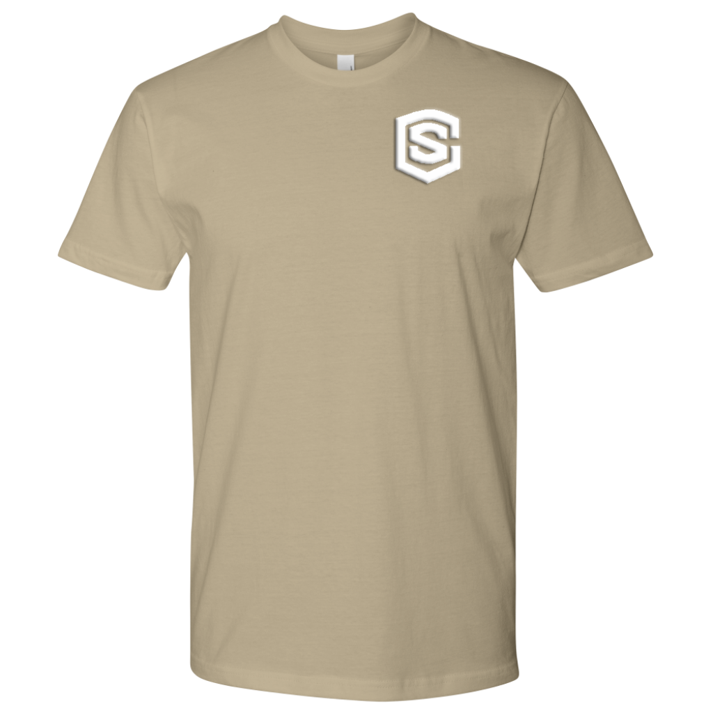 Next Level Mens Shirt WITH WHITE LOGO