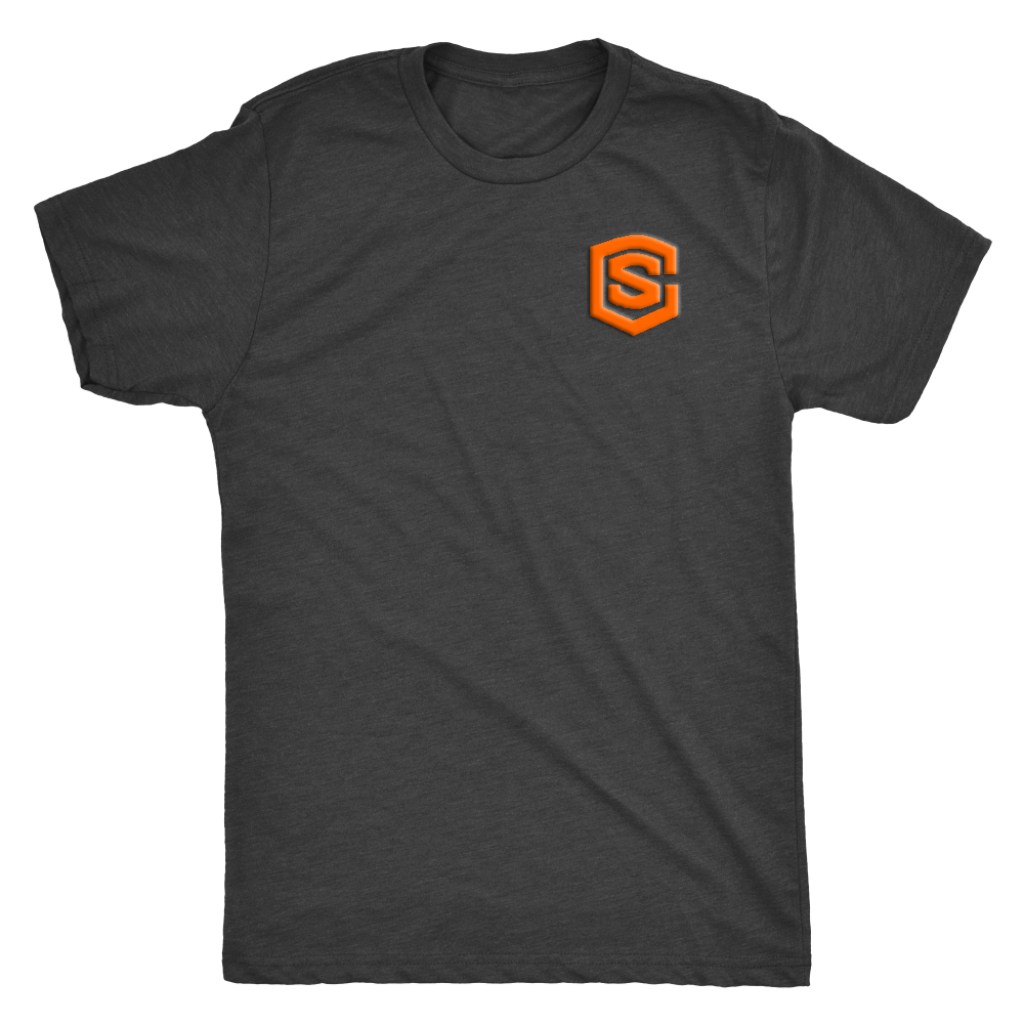 Next Level Mens Triblend WITH ORANGE LOGO