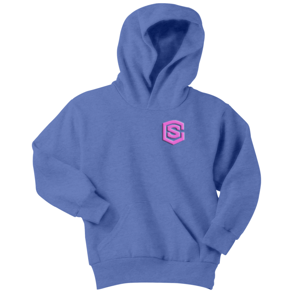 Youth Hoodie WITH PINK LOGO