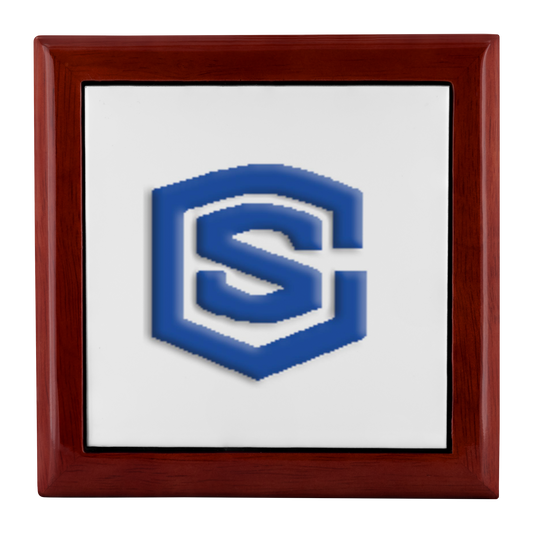 Jewelry Box WITH BLUE LOGO