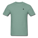 Unisex ComfortWash Garment Dyed T-Shirt WITH BLACK LOGO - seafoam green