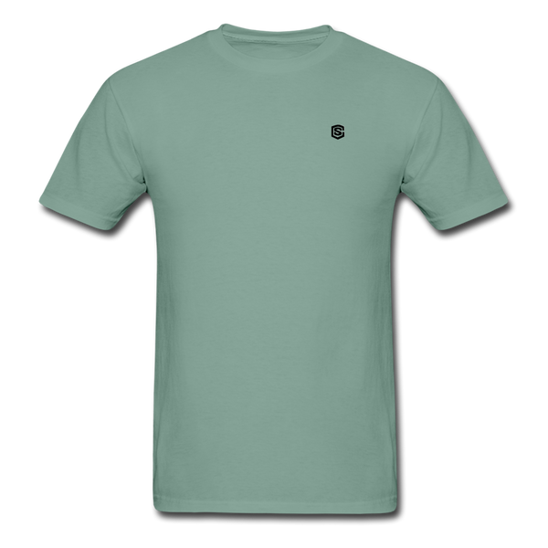 Unisex ComfortWash Garment Dyed T-Shirt WITH BLACK LOGO - seafoam green