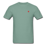 Unisex ComfortWash Garment Dyed T-Shirt WITH RED LOGO - seafoam green