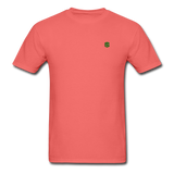 Unisex ComfortWash Garment Dyed T-Shirt WITH GREEN LOGO - coral