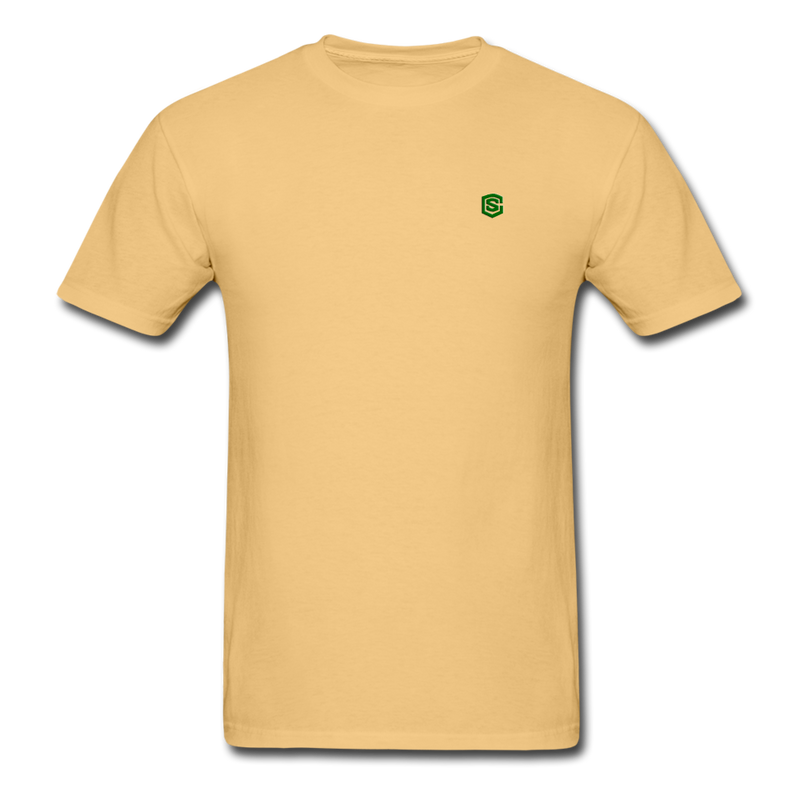 Unisex ComfortWash Garment Dyed T-Shirt WITH GREEN LOGO - light yellow